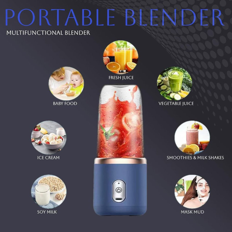 14-Oz Portable Blender with 6 Blades