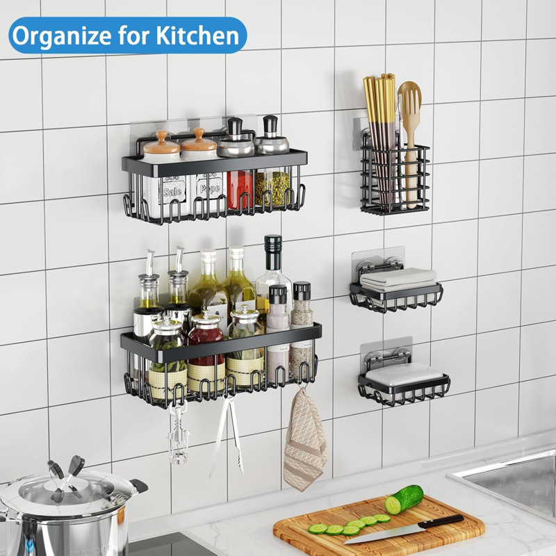 Adhesive Stainless Steel Shower Caddy