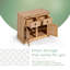 Ensemble de 2 buffets en bois naturel avec tiroirs et portes mixtes