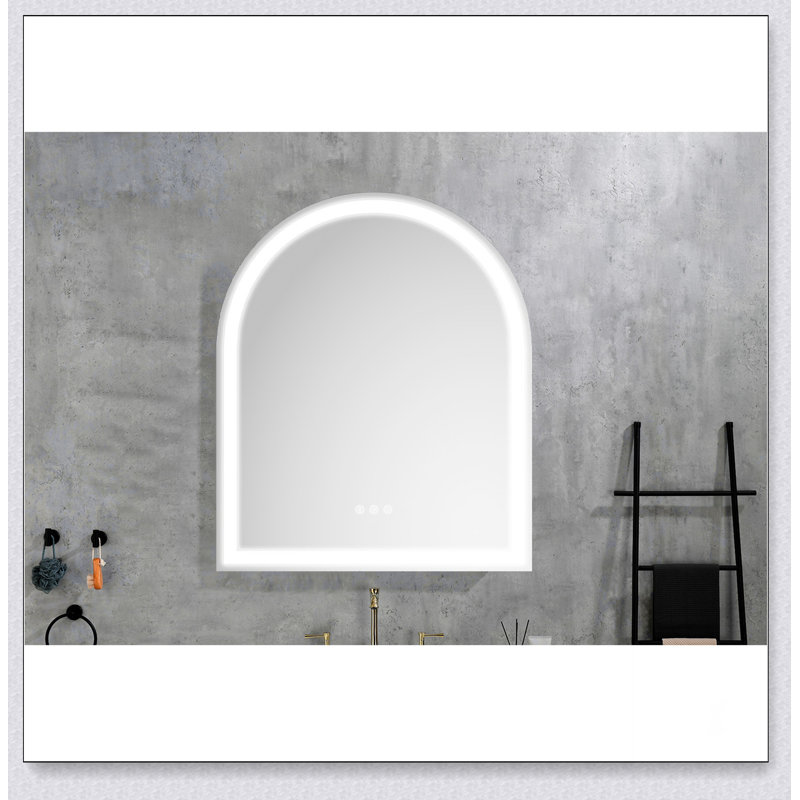 Miroir mural de salle de bain 30 * 36 avec lumière élevée et antibuée