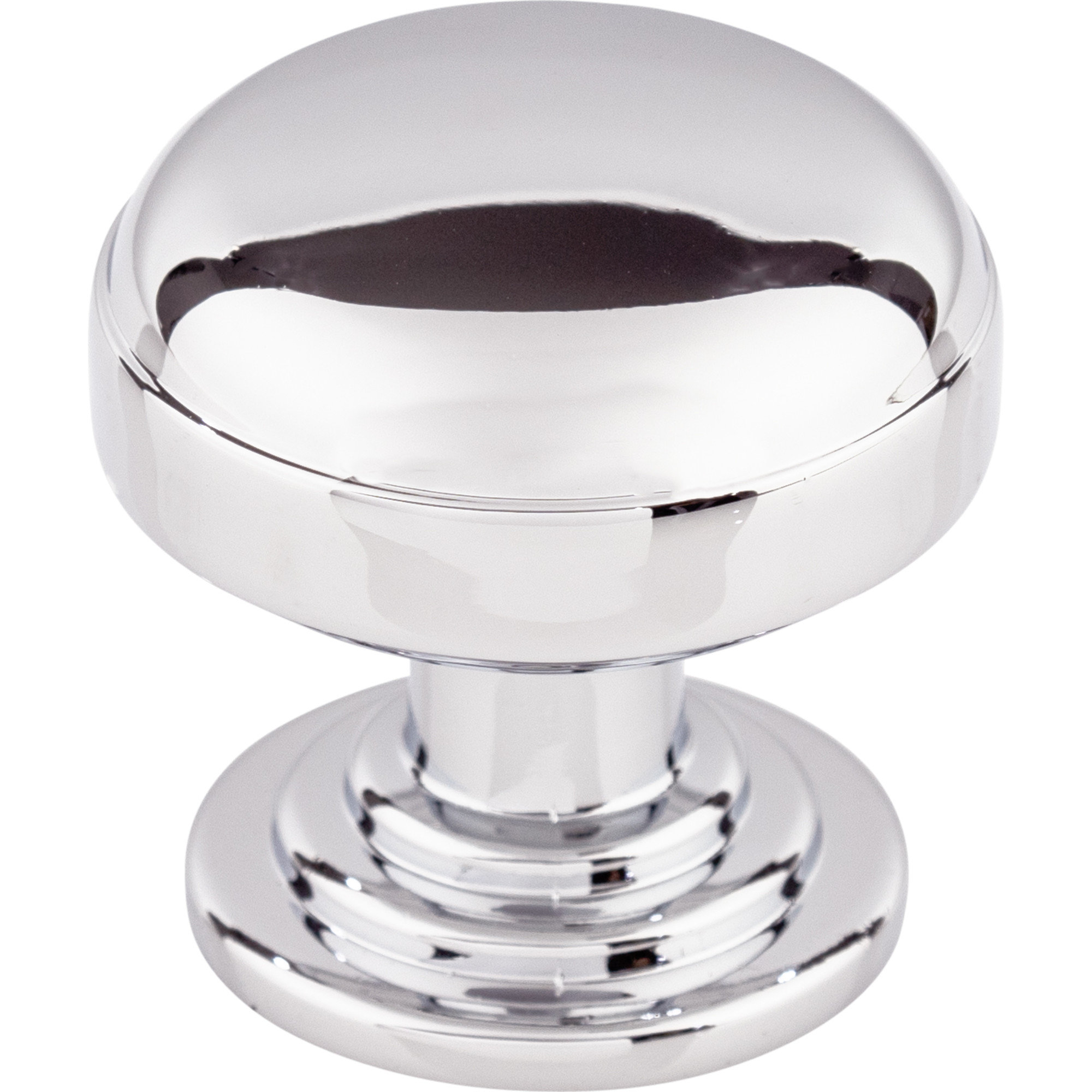 Ellis 1 1/4" Length Mushroom Knob, Polished Chrome