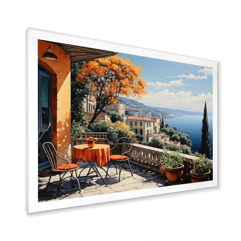 Marlye French French Bliss In Provence III - France, art mural encadré, H 34 po x l 44 po x P 1,5 po, Cadre simple blanc