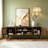 53" Mid Century Modern Tv Stand For 50/55/60 Inch Tv, Tv Media Console With Slatted Doors For Tvs Up To 60", Entertainment Center With Storage For Living Room, Bedroom, Walnut-933950973-936024254