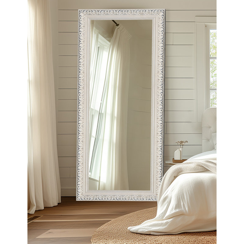 Seeman Solid Wood Flat Wall Mirror