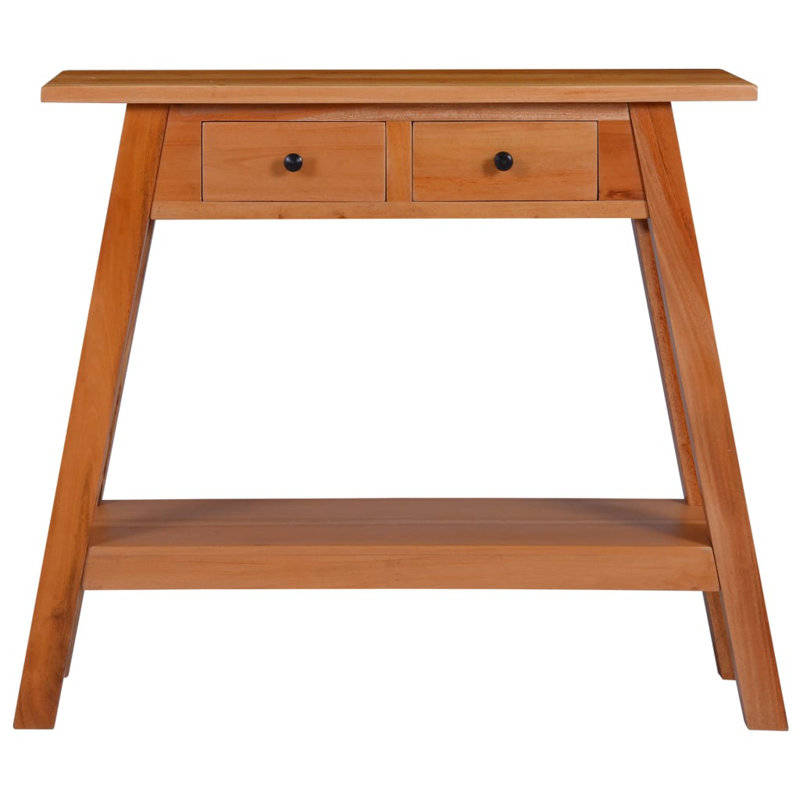 Delvonte Solid Wood Console Table, Wanut
