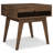 Clarkson Solid Acacia Mid-Century Modern End Table with Drawer