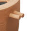 Tonneau cylindrique en plastique pour la collecte de l'eau de pluie Athena-31103797-31103801