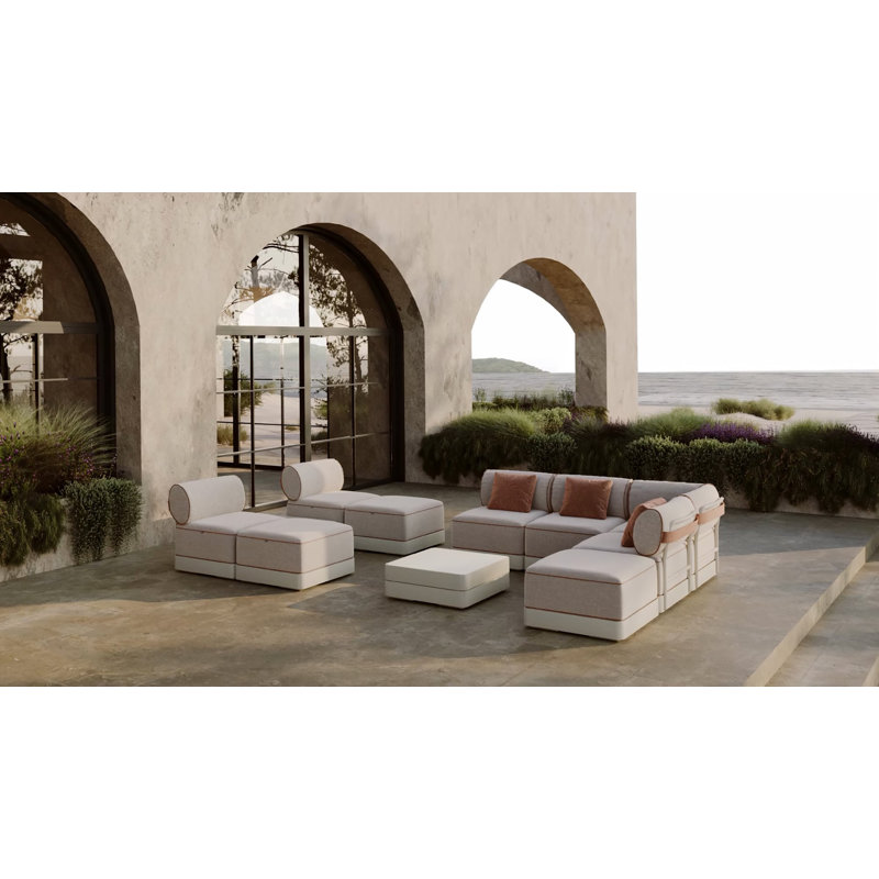 Brisa Outdoor Lounge Chair, Mud (Brown), Duna