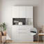 Armoire garde-manger de 74 po avec station de charge, buffet avec placards autoportants avec tiroir, garde-manger moderne avec support à micro-ondes pour la cuisine, le salon, la salle à manger-1201362742