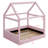 Upholstered House Daybed With LED Light Strips-1608136715