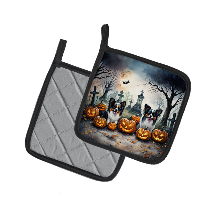 Paire de poignées papillon Spooky Halloween