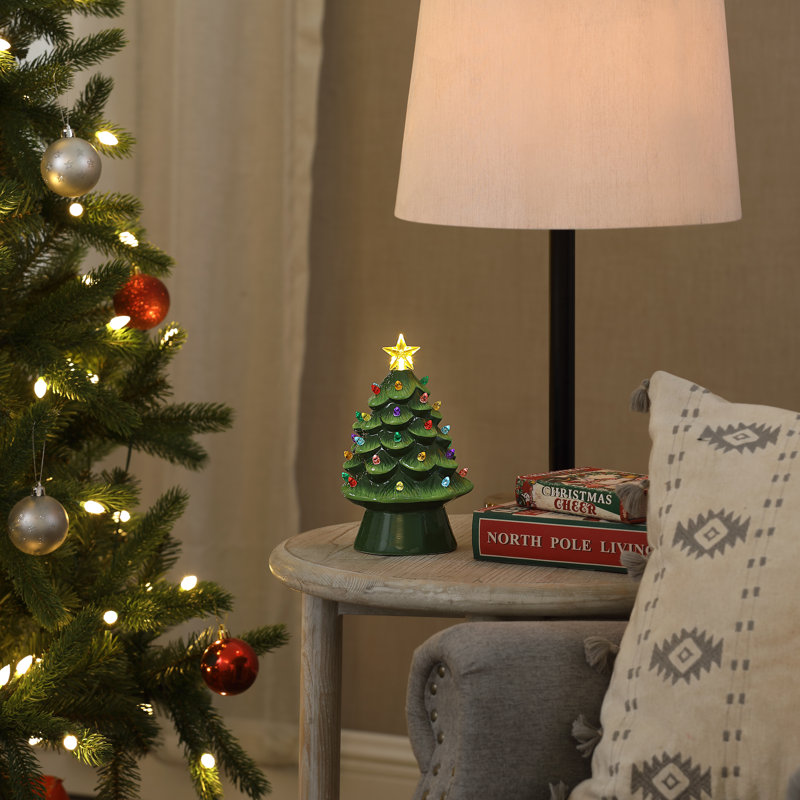 8 in. Nostalgic Ceramic Tree - Green