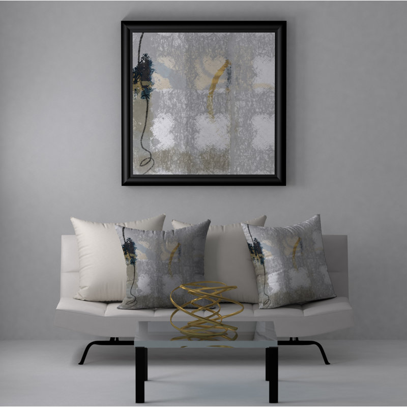 Housse de coussin décorative carrée passionnante de luxe, 20 po x 20 po