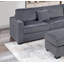 Canapé modulaire rembourré avec USB et repose-pieds avec rangement-855331836