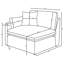 Canapé modulaire modulaire avec rembourrage en plumes et structure robuste