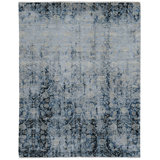 Pearl Floral Area Rug in Blue