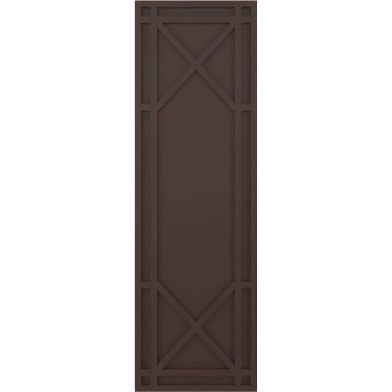 Volets en PVC True Fit, 12", Raisin brun, 37"