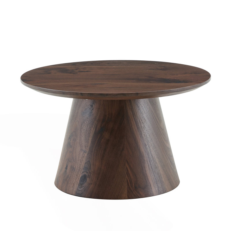 Table basse ronde, Noyer