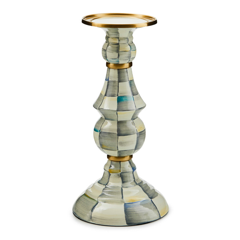 Sterling Check® Large Pillar Candlestick