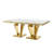 Rectangular Dining Table with Diamond-Shaped Base-1842300804