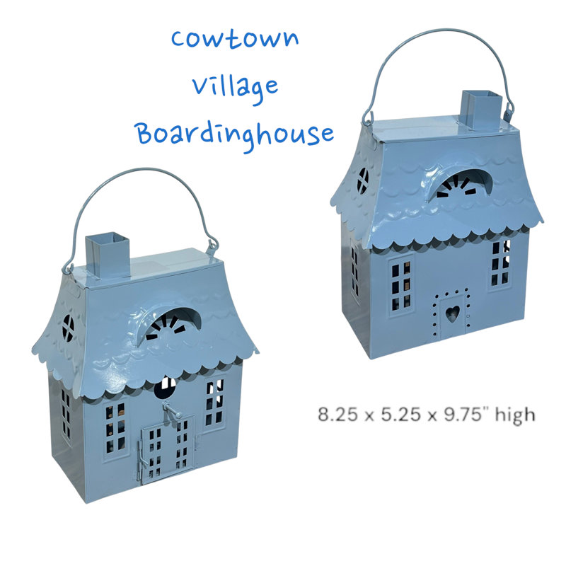 Celeste Gingerbread Bird House Blue