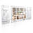 Rustic White Decorative Window Mirror With Shutters