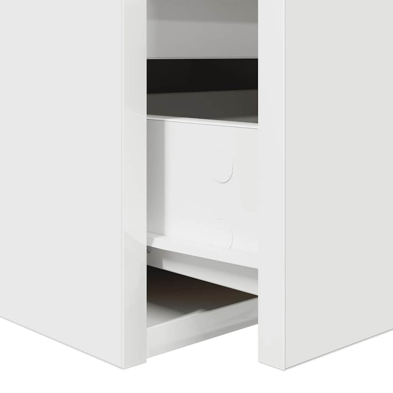 Armoire de chevet murale vidaXL Bois d'ingénierie, Blanc