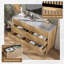 Commode 6 tiroirs, style maison de campagne-1159897357