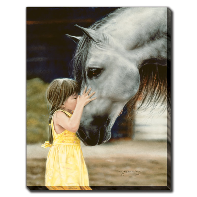 Art mural sur toile The Kiss, H 20 po x l 16 po