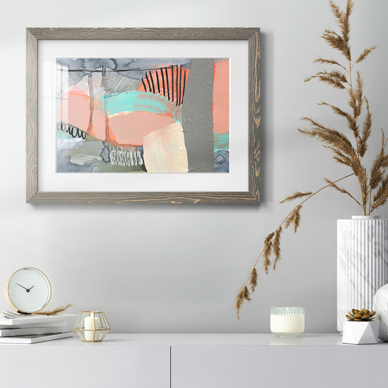" Over, Under & Through III ", Gray, 14" H x 20" W x 1.5" D