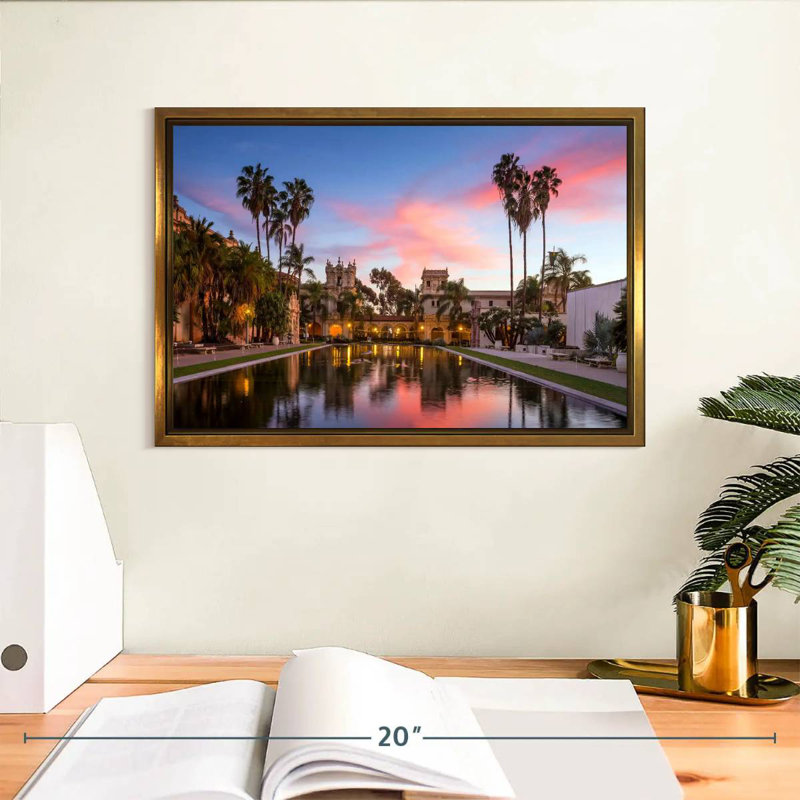 Casa De Balboa, Cadre flottant doré, 13 po x 9 po