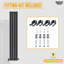iBathUK Belgravia Vertical Double Slim Flat Panel Radiator-427949972-427949973