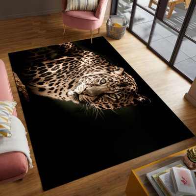 Soft Non-Woven Printed Rug Featuring an Intricate Floral Motif in Subtle Tones Perfect for Elevating Your Living Space with a Touch of Modern Elegance