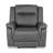 38" Wide Modern Oversized Microfiber Power Recliner with USB Port, Side LED Strip-896117434