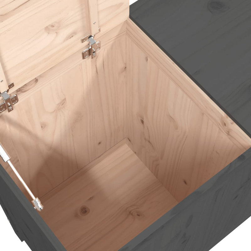 Wood Laundry Sorter, Grey