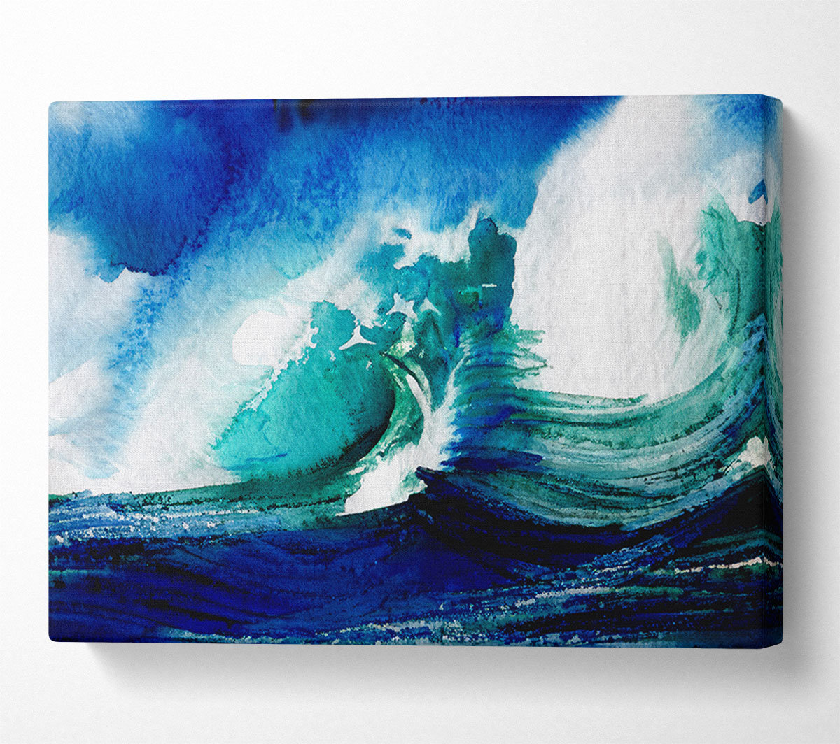 House of Hampton Crashing Ocean Waves - Wrapped Canvas Art Prints ...