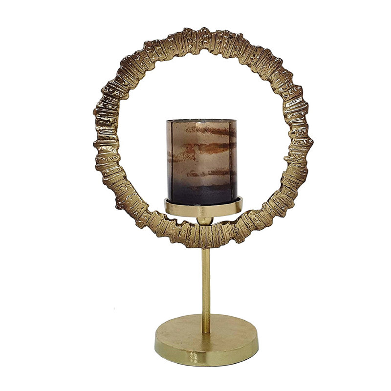 Zivah Tabletop Hurricane, 18" H x 12" W x 6" D