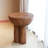 Outdoor Patio Three-Legged Wood-Grain Round MGO Side Table