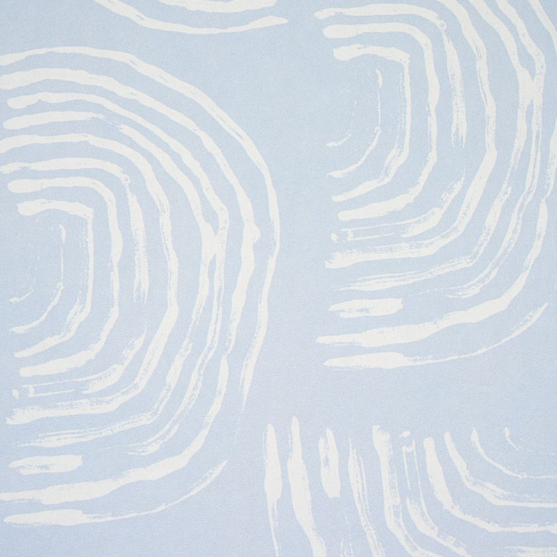 Schumacher x Caroline Z Hurley Quansoo Wallpaper, Ivory Sky