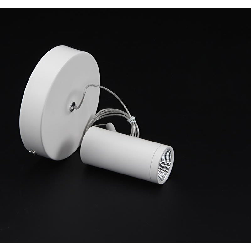 1 - Light White LED Cylinder Pendant