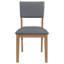 Chaise d'appoint de salle à manger rembourrée en tissu Topeka (ensemble de 2)