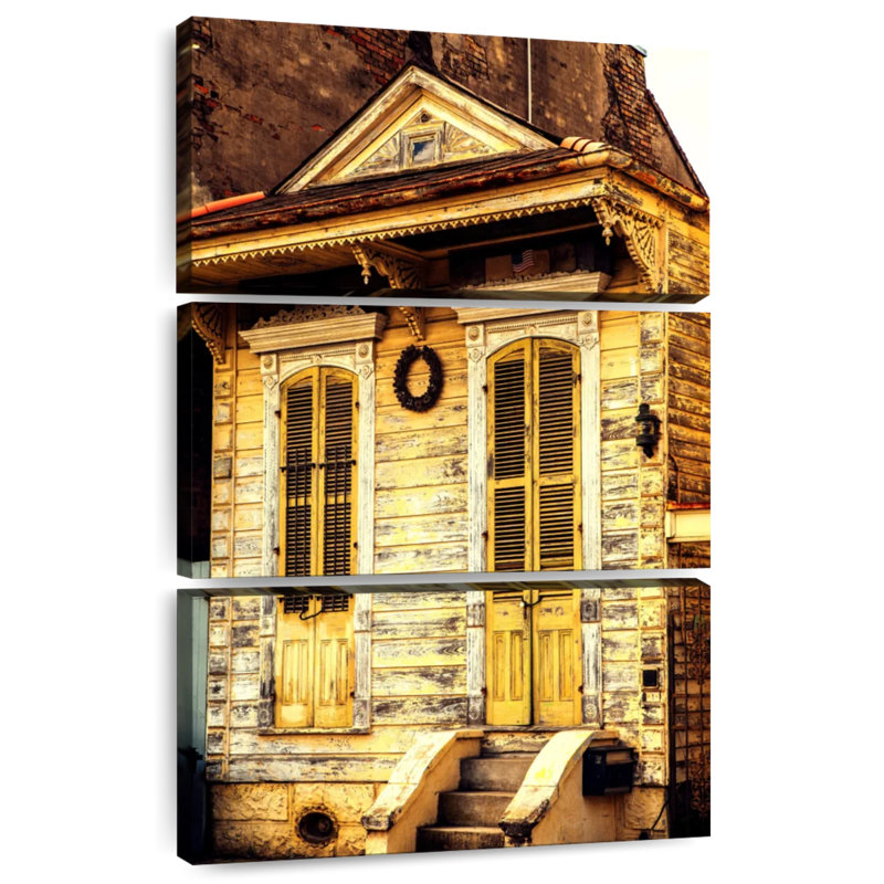 Lilie Yellow House à la Nouvelle-Orléans, H 74 po x l 48 po