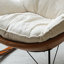 Chaise berçante avec accoudoirs en forme d'œuf-102024919