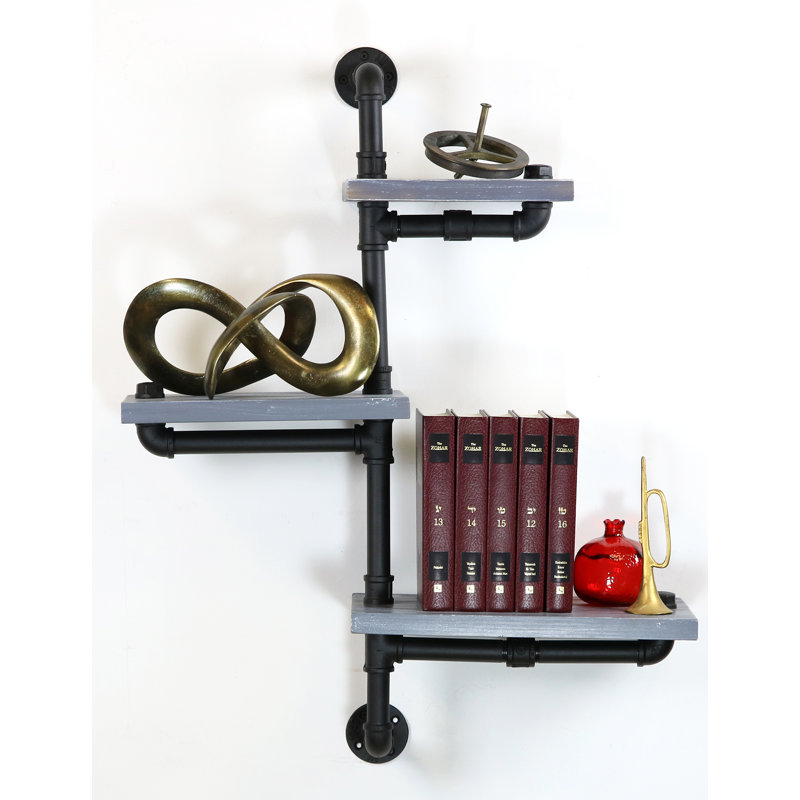 3 Piece Tiered Metal Floating Shelf