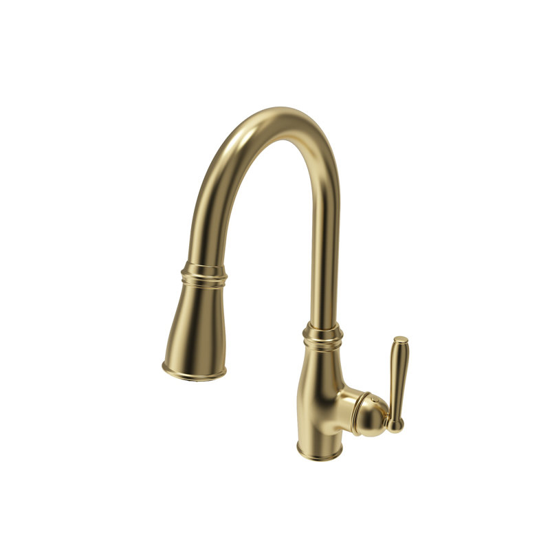 Robinet de cuisine rétractable Belsena 2.0, Or brossé