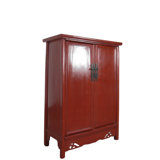 19th Century Red Catalpa Armoire