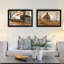 Gorgeous Home Wall Art - 2, encadré noir, multicolore, 20 x 1 x 14 po, 5 lb, salon et chambre à coucher