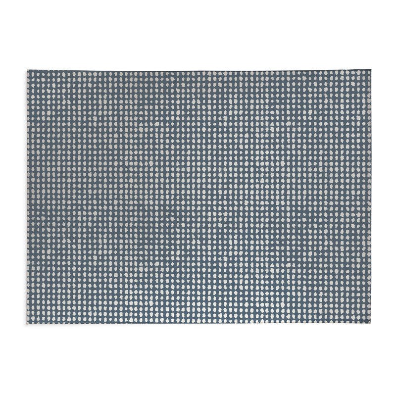 Grunge Row Kids Play Mat, Blue, Rectangle 3' x 5'