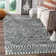 Tribal Geometric Plush Area Rug – Bold Moroccan-Inspired Accent with Non-Slip Base