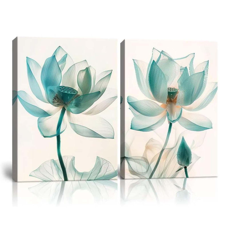 2 Piece Wrapped Canvas Wall Art